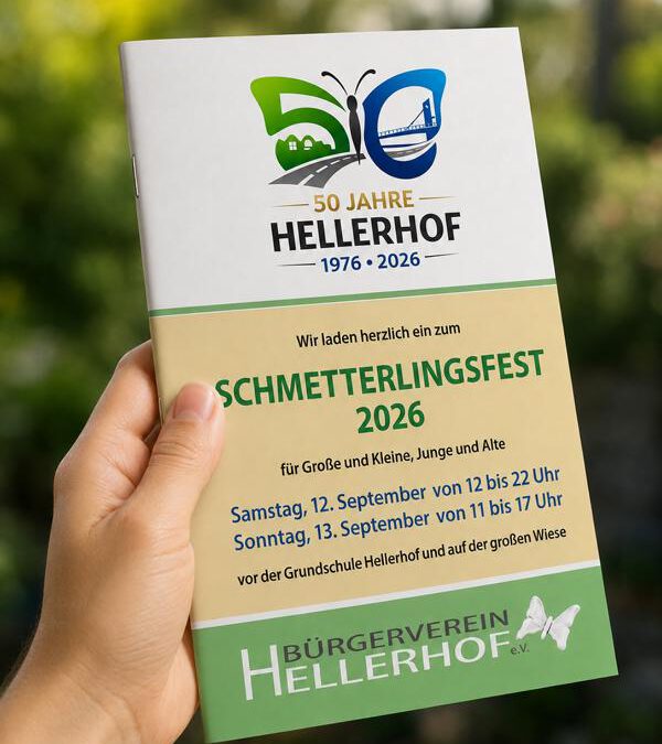 Die Programmhefte fürs Schmetterlingsfest sind unterwegs!